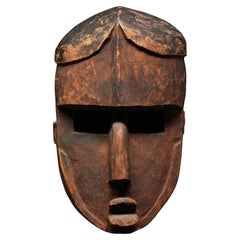 Strong Cubist Lwalwa Mask DRC Congo Zaire Early 20th Century Provenance
