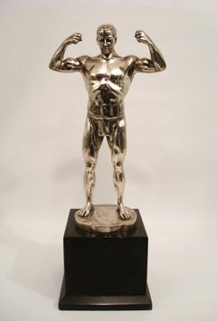 Strong Man Bronze Sculpture Julius Schmidt Felling. Germany circa 1910´s