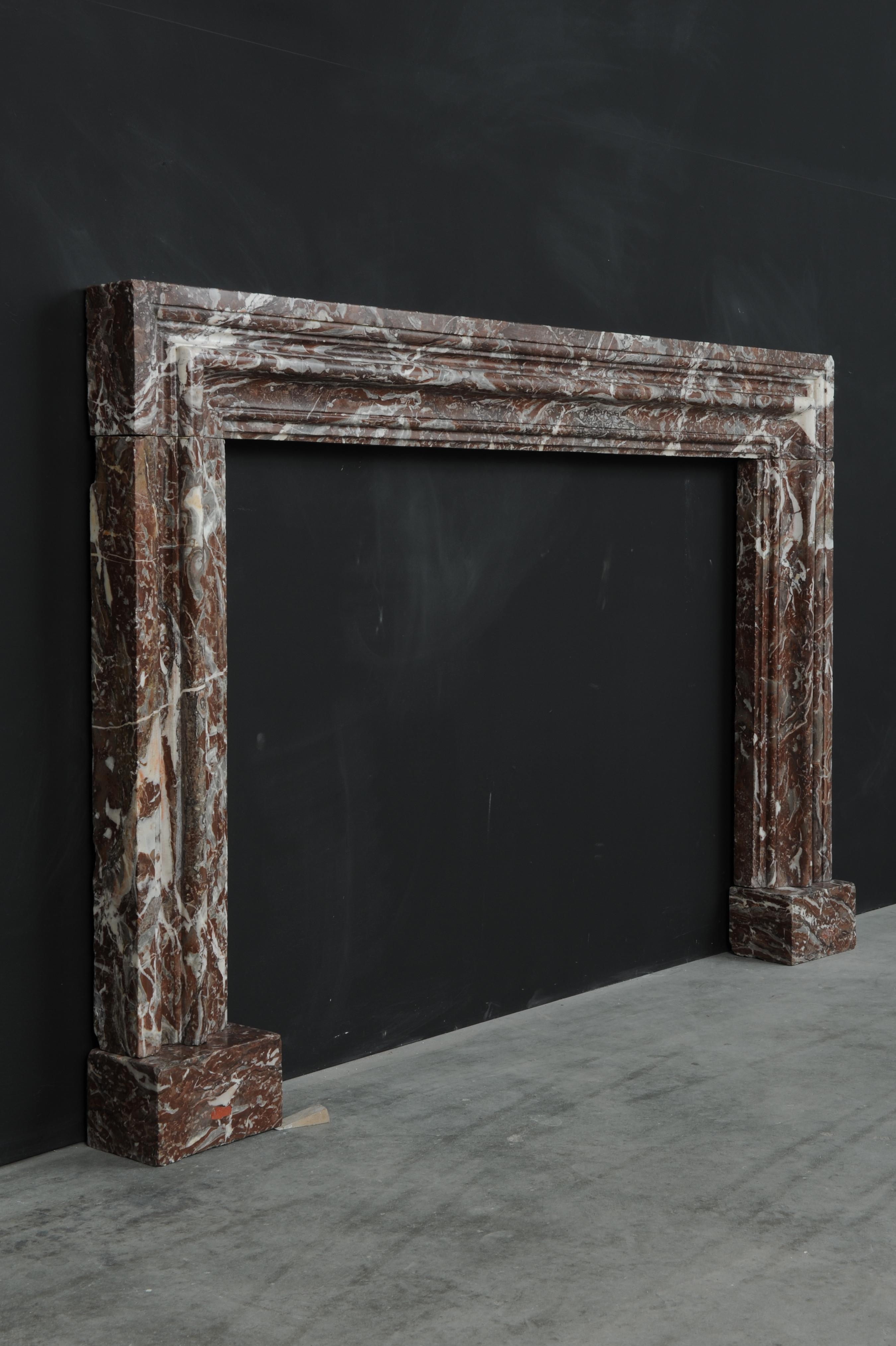 Strong Red Marble Bolection Fireplace Mantel 7