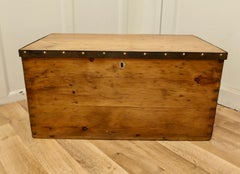 Strong Victorian Pine Blanket Box or Coffee Table