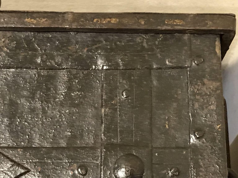 Strongbox, Mid-17th Century, Baroque, Small, Iron, United at 1stDibs