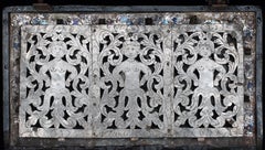 Strongbox, Safe, Late 16th Century, Nuremberg, Iron, Naïve, Painted, Oak Stand