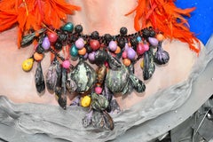 Bowie in Space - Mixed Media - 3d Portrait - one of a kind piece -