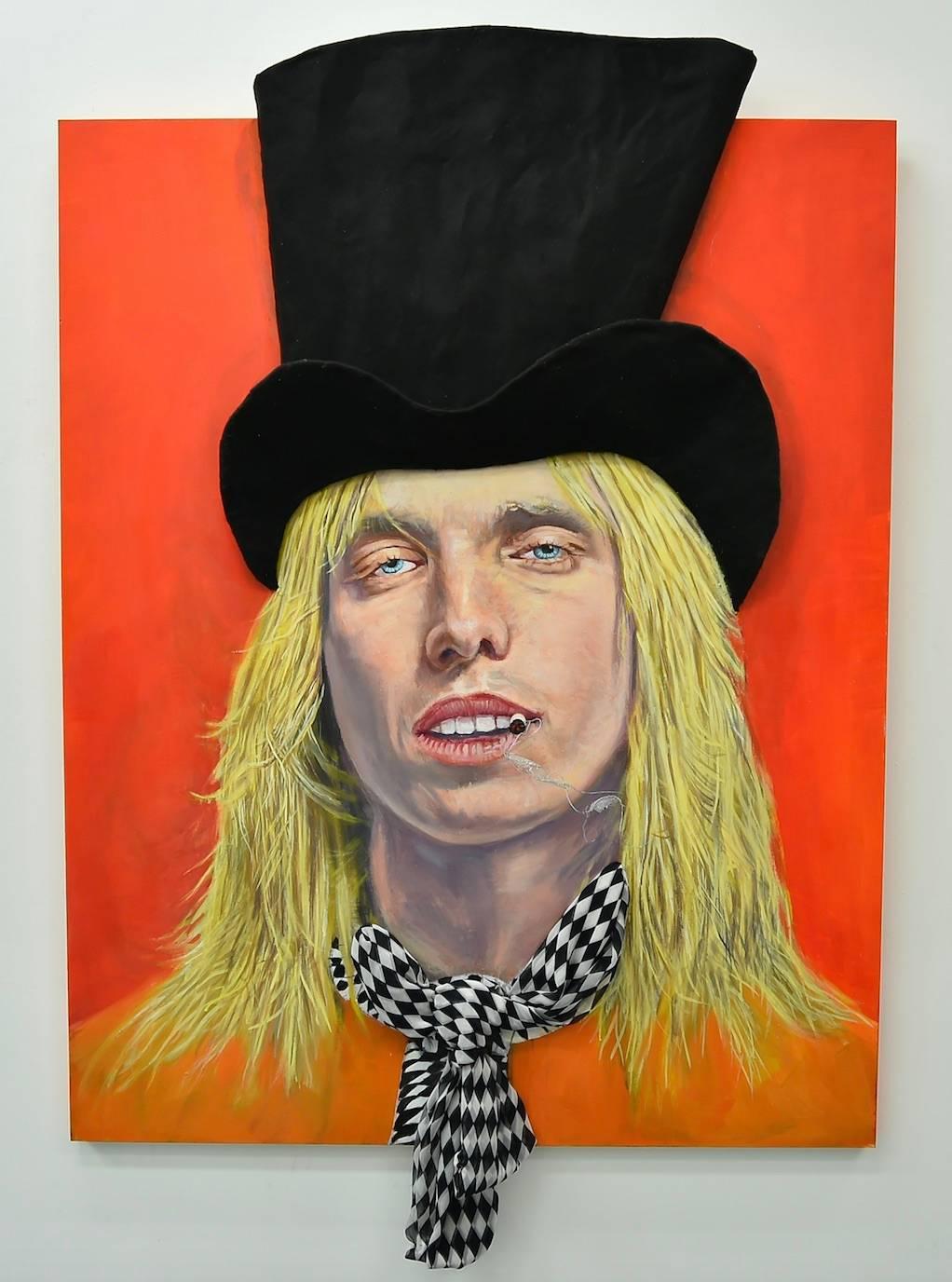 Smoking Tom Petty - Painting by StrosbergMandel