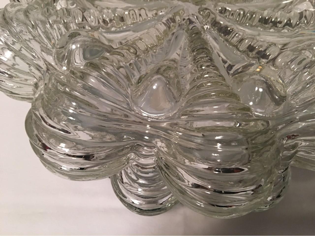 Structure Bubble Glass Flushmount or Sconce, German, 1960s For Sale 1