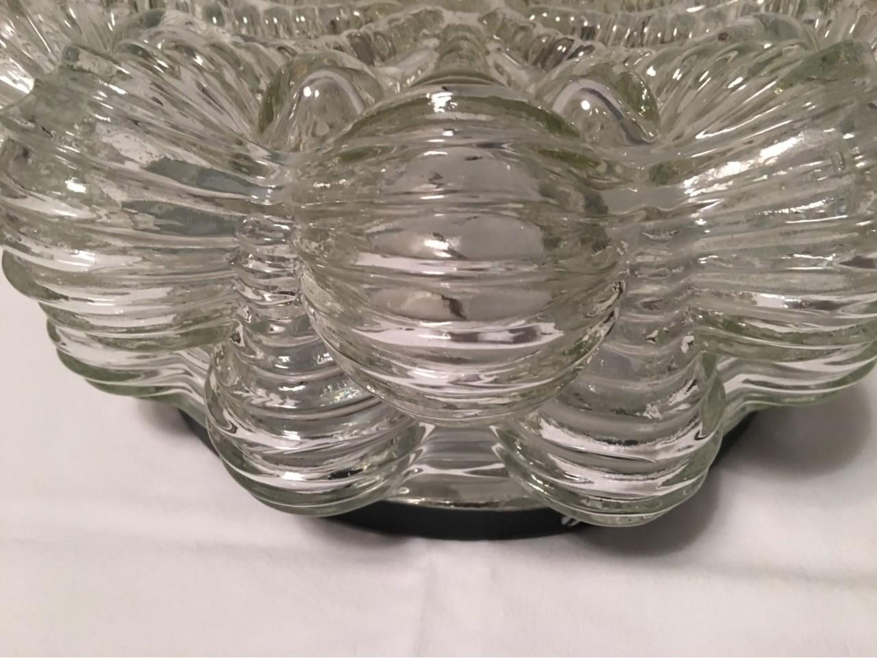 Structure Bubble Glass Flushmount or Sconce, German, 1960s For Sale 2