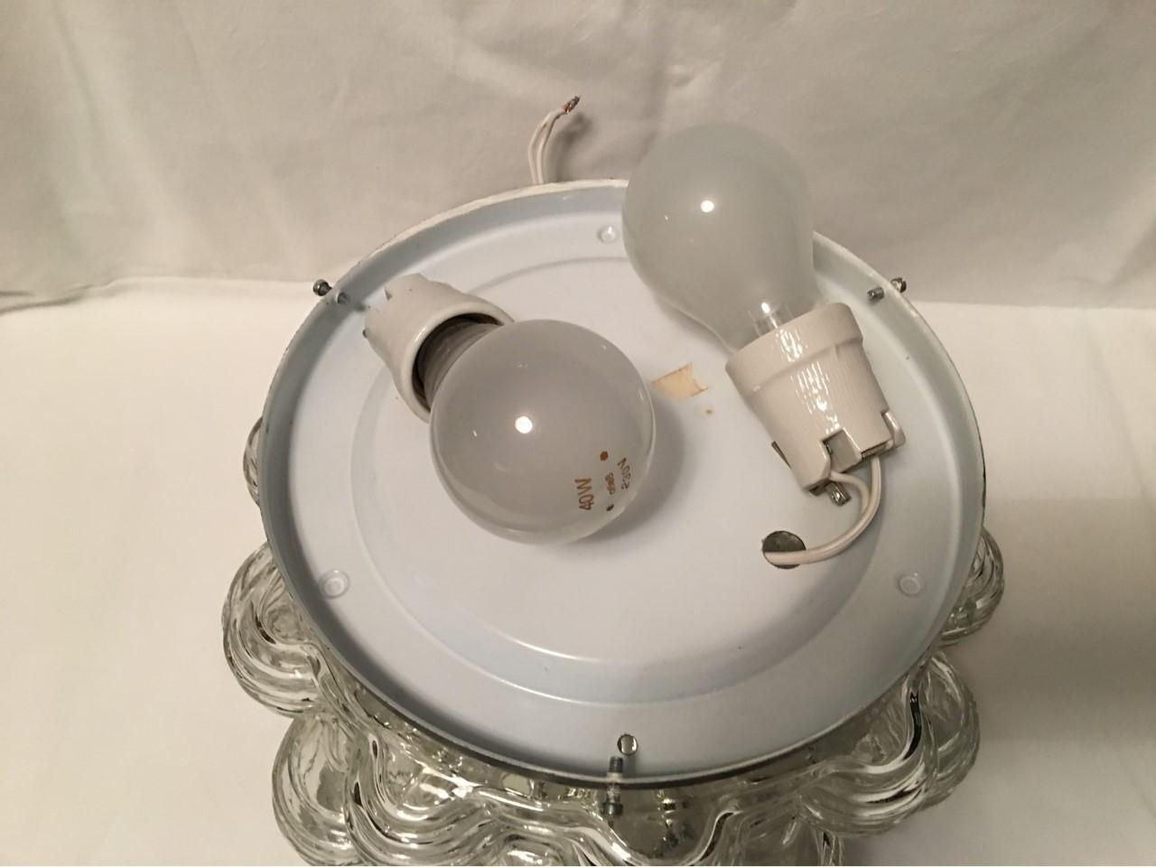 Structure Bubble Glass Flushmount or Sconce, German, 1960s For Sale 5