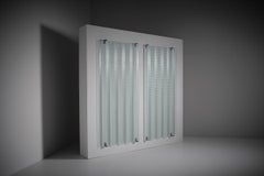 Structured Corrugated Glass Panels by Saint-Gobain, France, 1950s