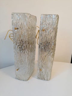 Structured Glass Wall Lights Sconces by Kalmar