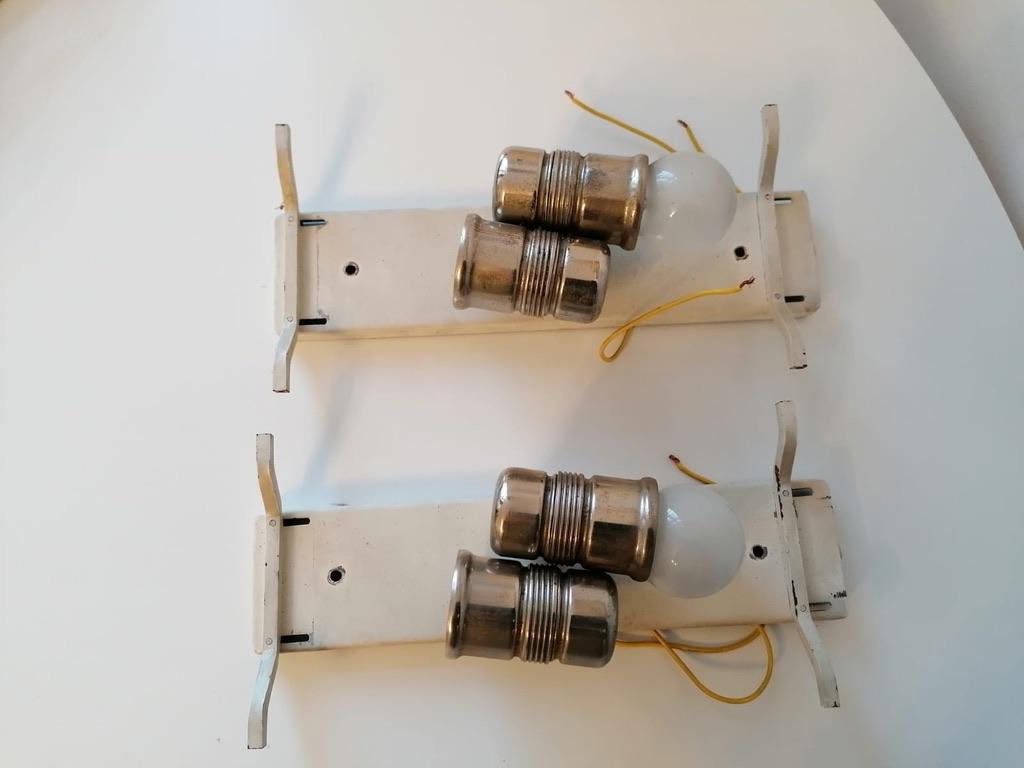 Structured Glass Wall Lights Sconces by Kalmar In Good Condition For Sale In Vienna, AT