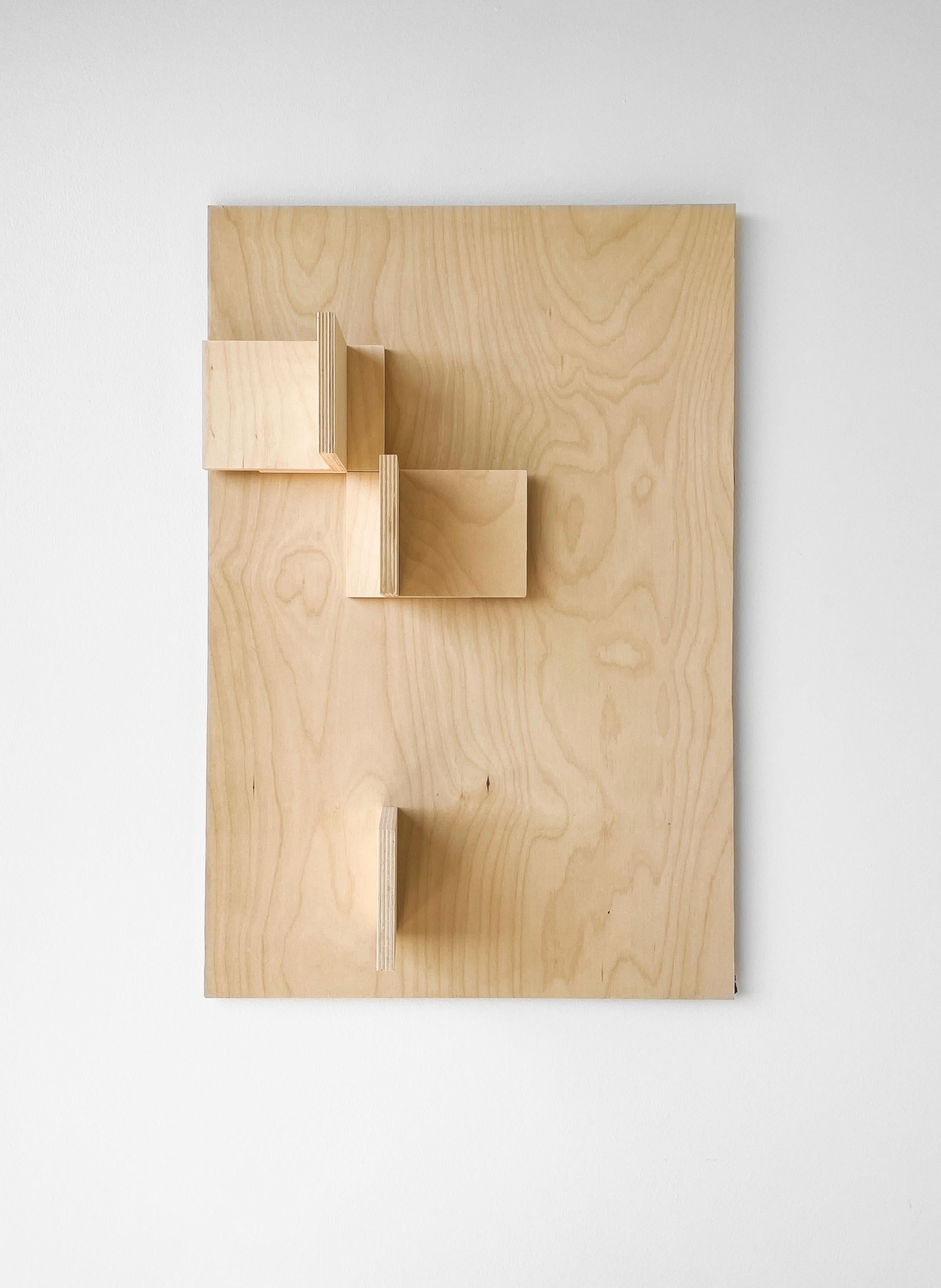 Structurist wall relief by Roan Barrion. Can be mounted vertically or horizontally 