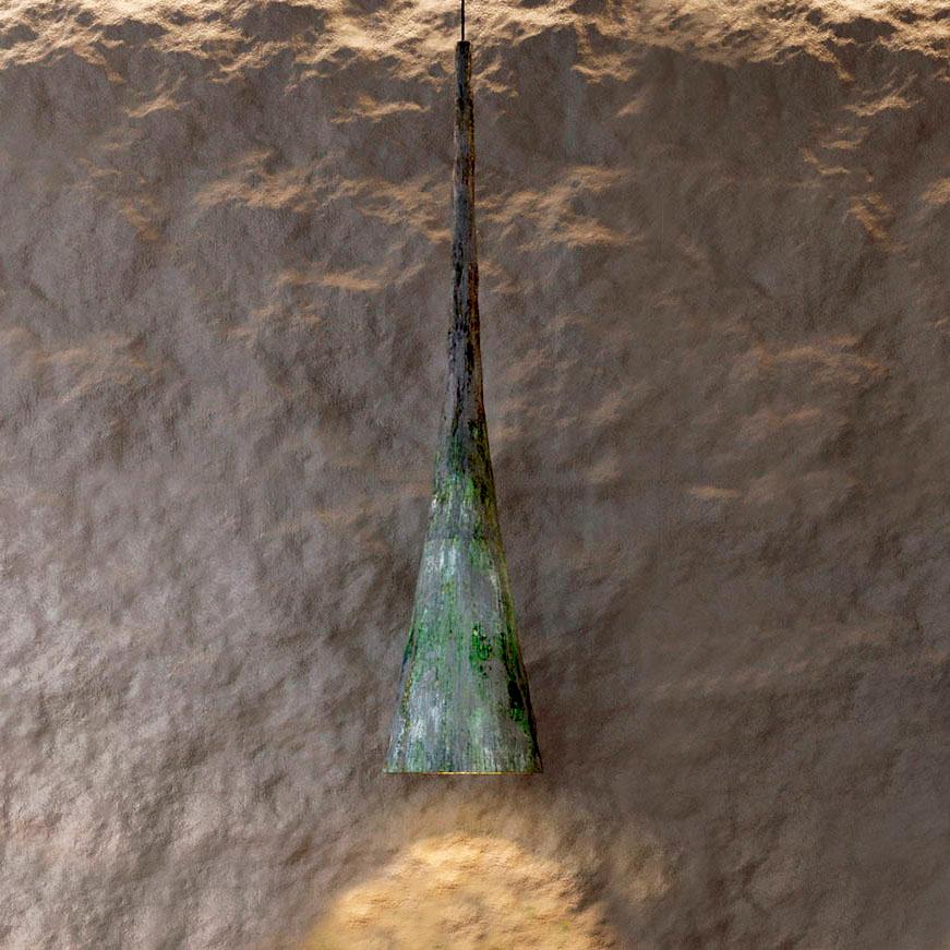 Lampada a sospensione Strumok di Makhno
Dimensioni: D. 35 x L. 35 x H. 140 cm
Materiali: Rame

Tutte le nostre lampade possono essere cablate a seconda del Paese. Se viene venduto negli Stati Uniti, sarà cablato per gli Stati Uniti, ad