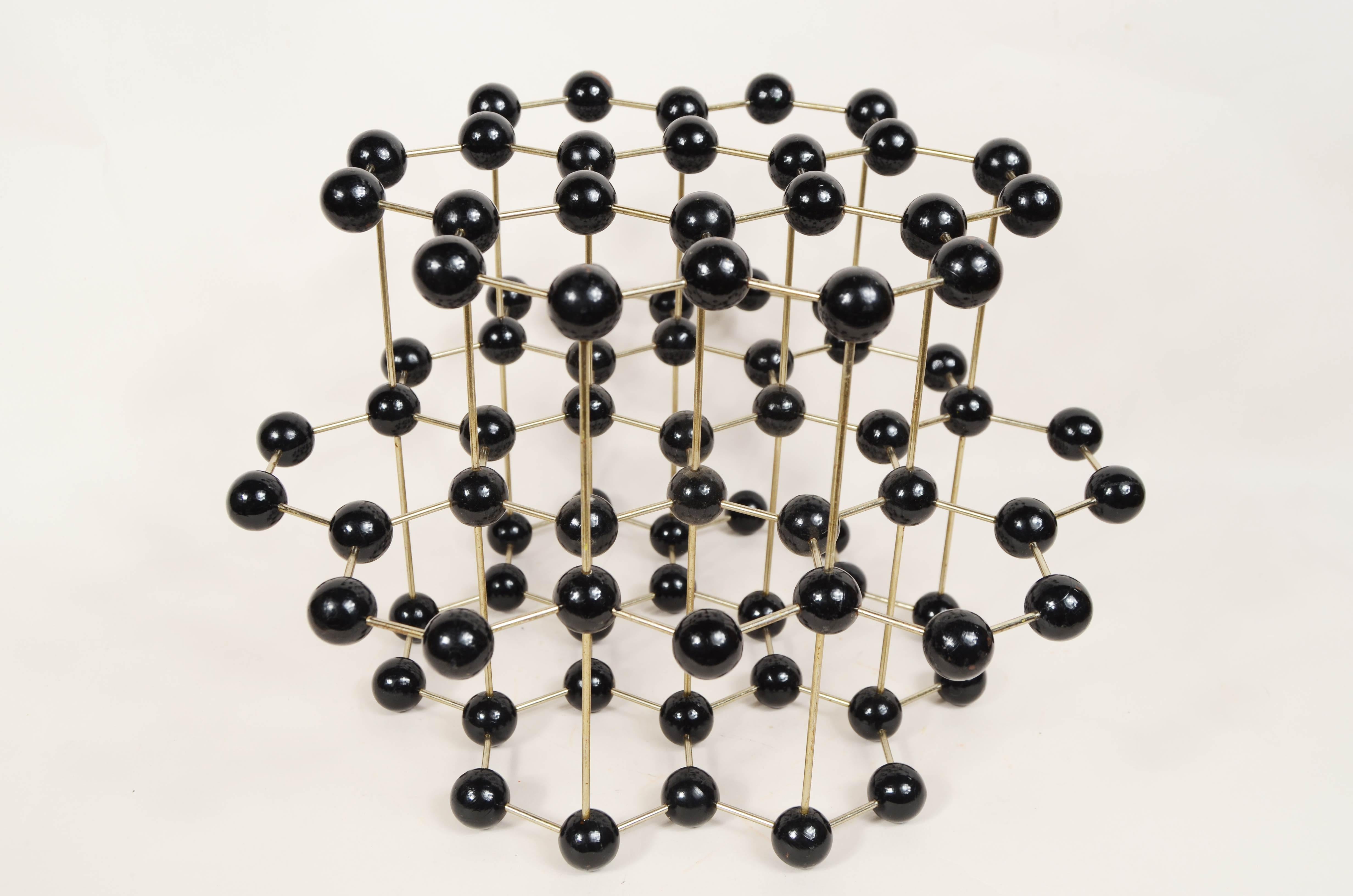 Didactic atomic structure of graphite made Czech manufacture circa 1950s For Sale 2