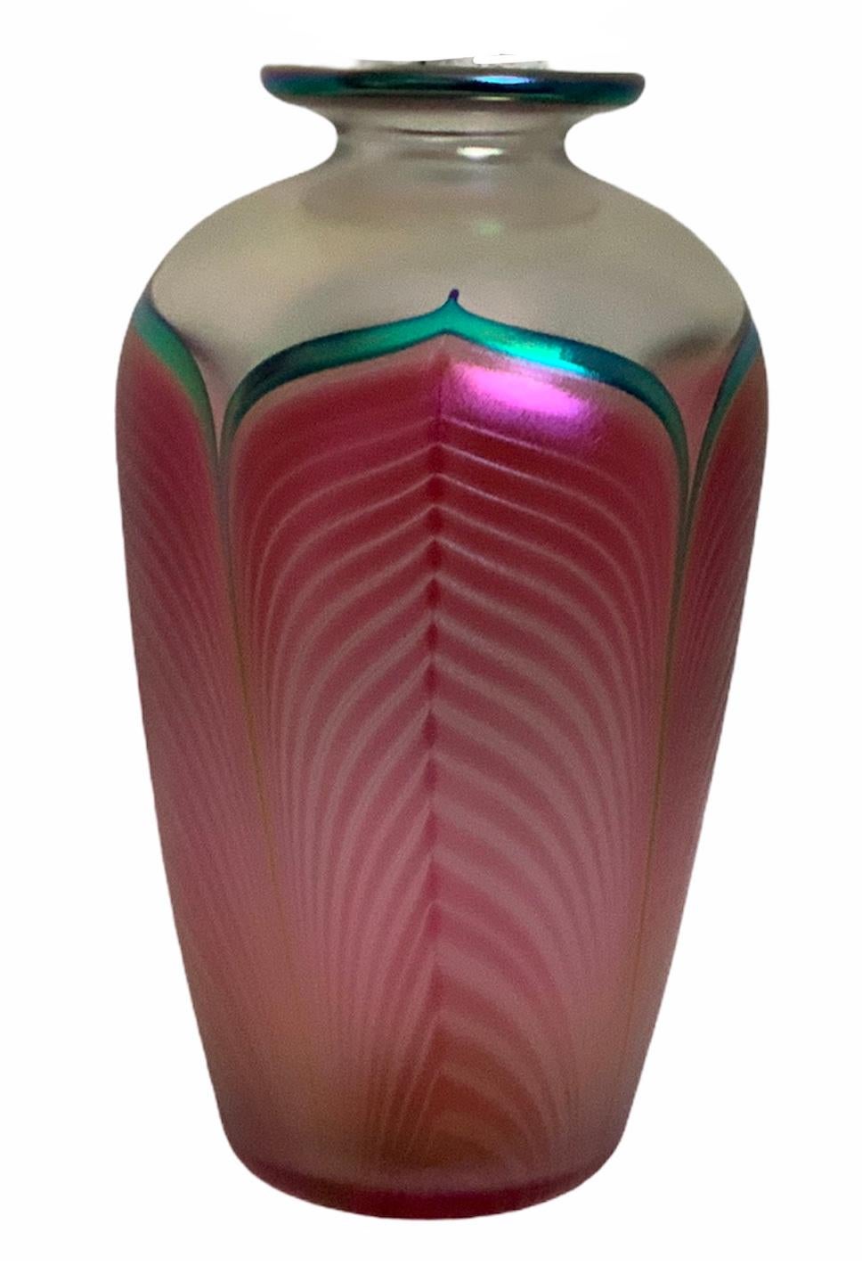 Stuart Abelman Vase aus Kunstglas (Arts and Crafts) im Angebot