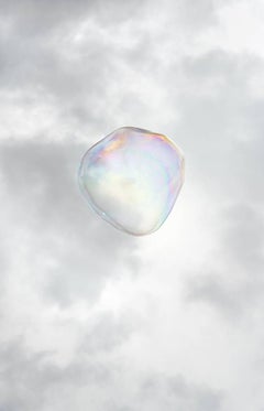 Burbuja nº 1, de la serie, Burbujas de jabón - Abstracto, Nubes, Cielo, Iridiscente