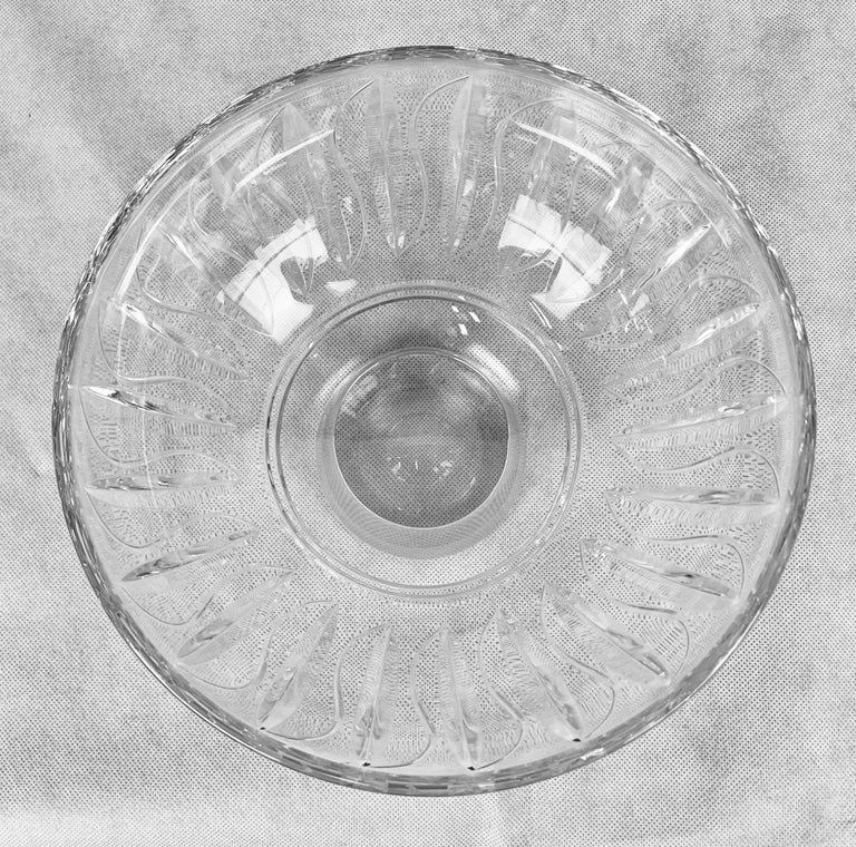 Glass Clear Cut Crystal Bowl by Stuart in the Hampshire PatternEngland