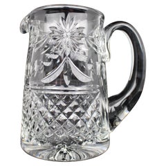 Stuart Crystal "Beaconsfield" Pattern Cut Glass Jug