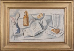 Still Life with Book, Compote and Glass