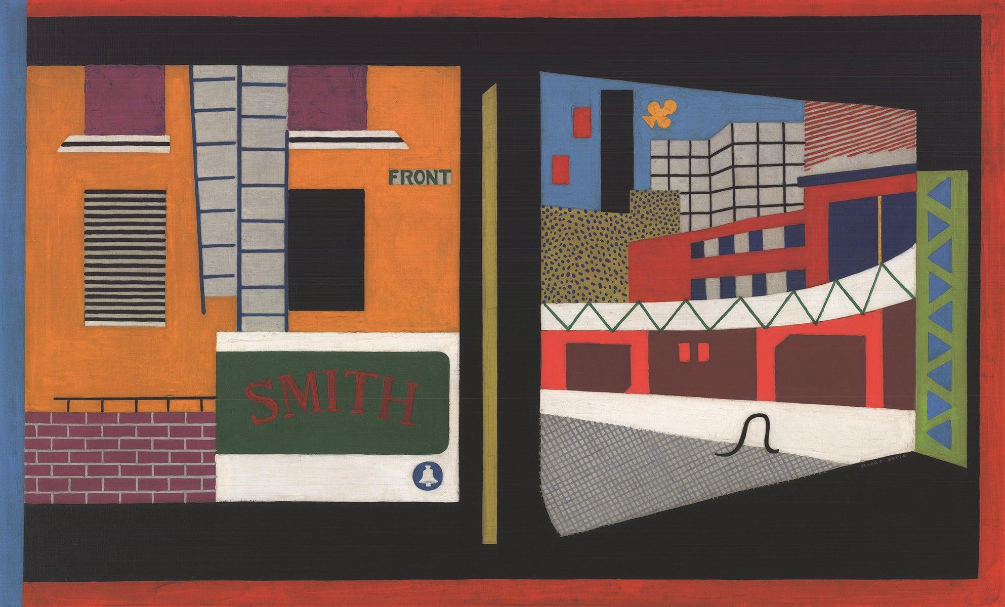 « House and Street », lithographie offset de Stuart Davis en vente 1