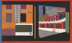 Stuart Davis 'Casa e strada' - Litografia offset