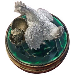 Stuart Devlin Silver Gilt Surprise Chicken Egg, London, 1981