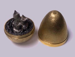 Stuart Devlin Silver Gilt Surprise Chicks Egg, London, 1973