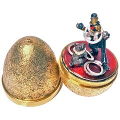 Stuart Devlin Silver Gilt Surprise Egg, London, 1980