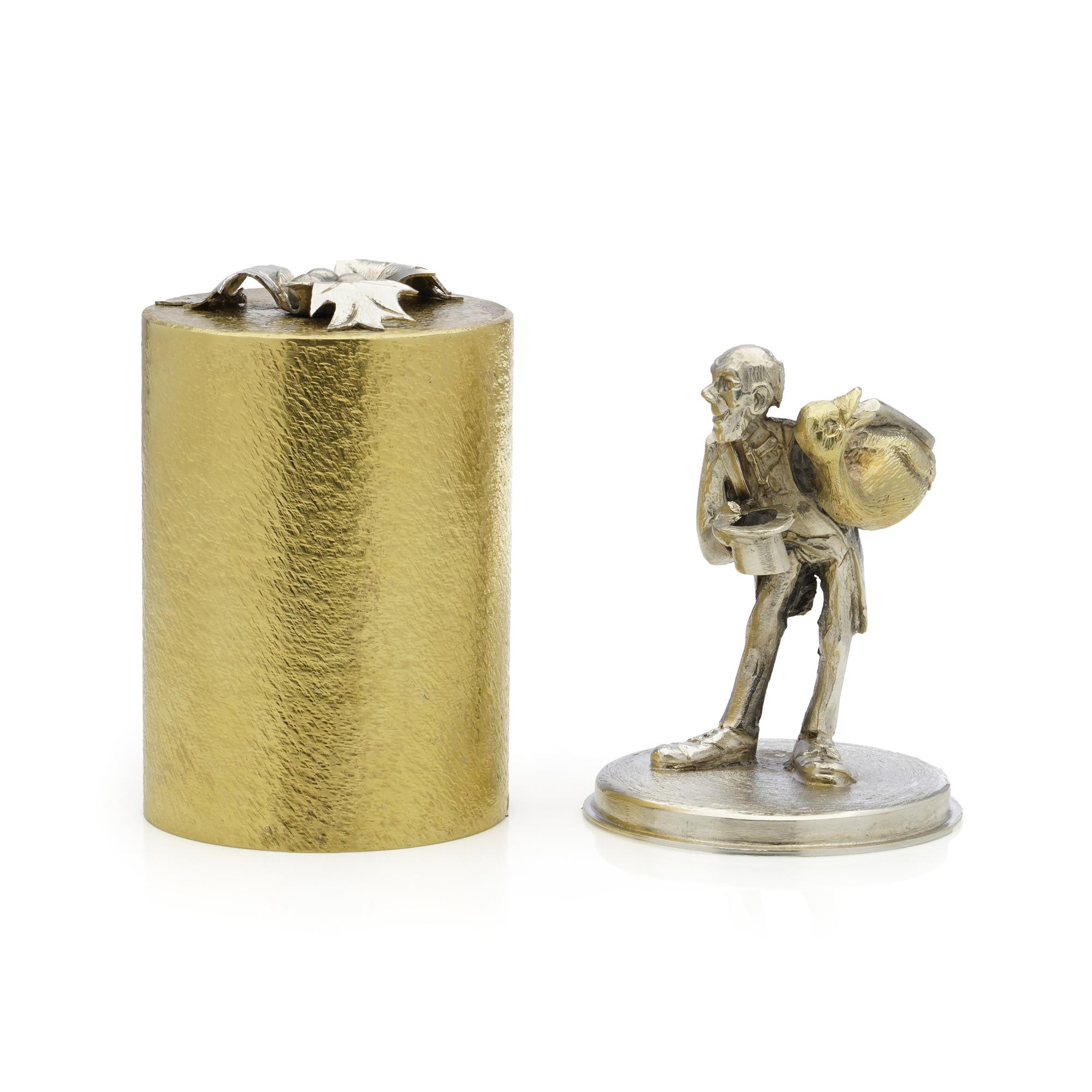 Britannique cadeau surprise Stuart Devlin vintage en argent doré en édition limitée en vente