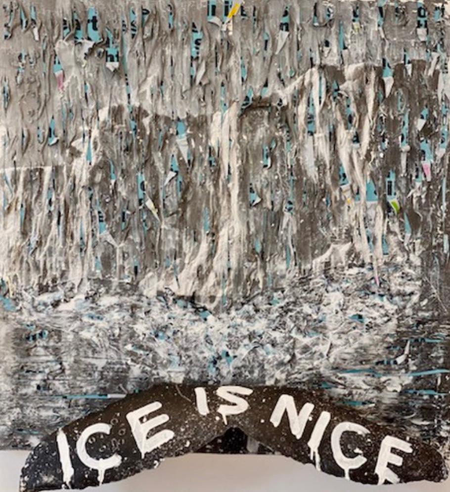 La glace, c'est bien - Mixed Media Art de Stuart Disston