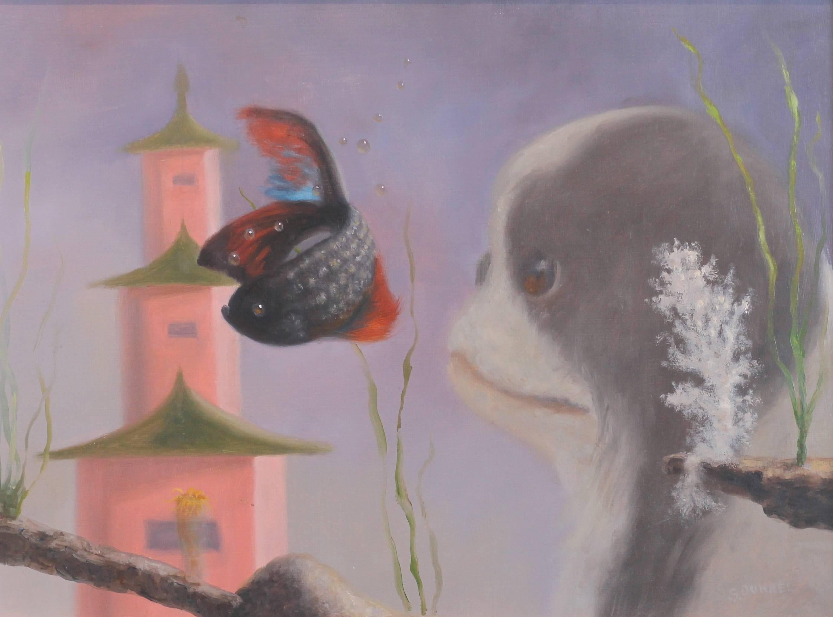 Stuart Dunkel Animal Painting - Pagoda