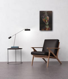 Tasche aus Marmor – Fotorealistisches Ölgemälde auf Leinwand