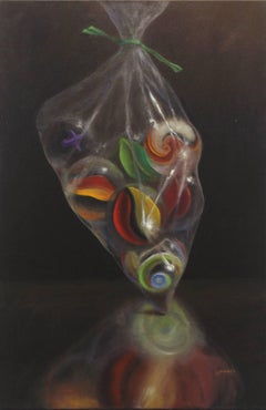 Bag of Marbles - Photorealistic Oil Painting on Canvas