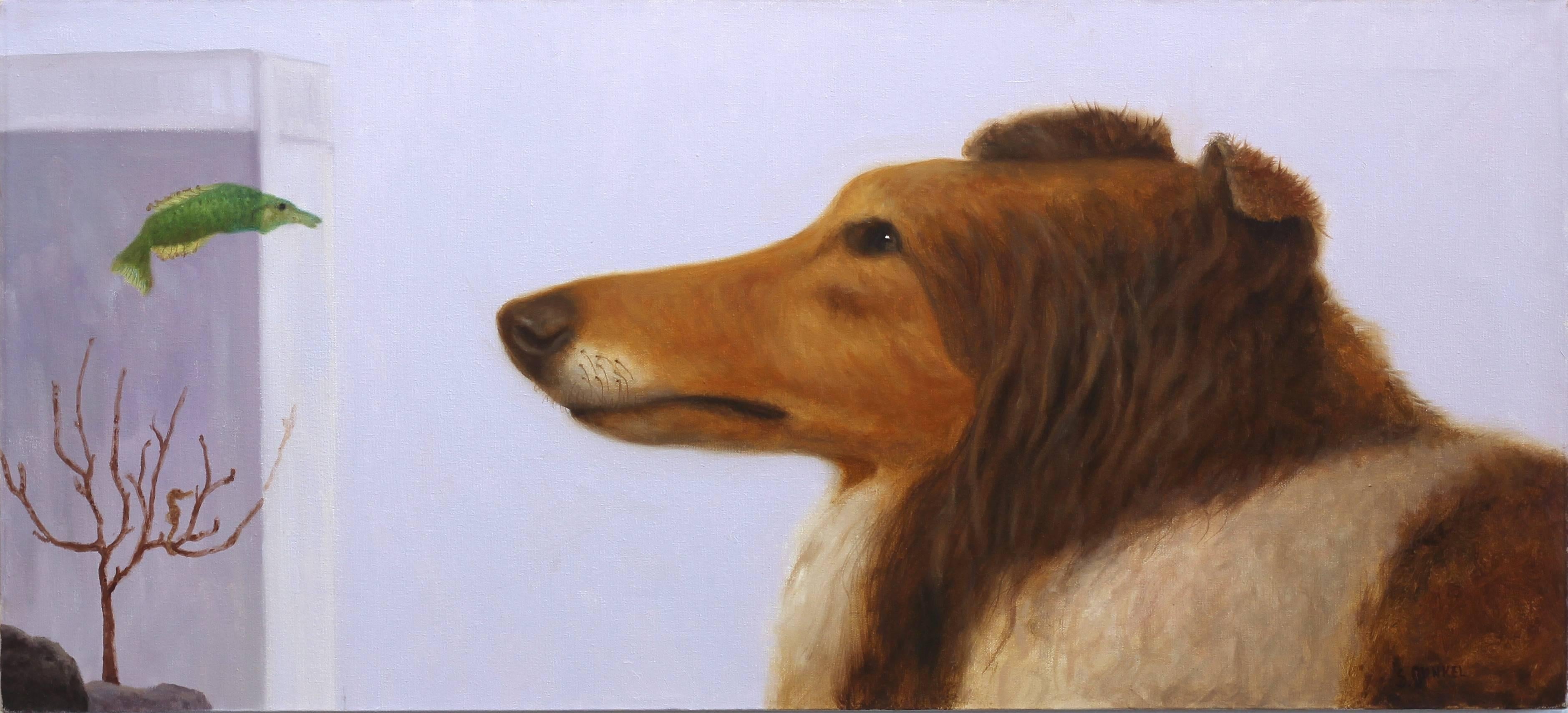 Stuart Dunkel Animal Painting - Collie