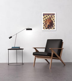 Please Sir - Pittura ad olio originale fotorealista di cani con cornice