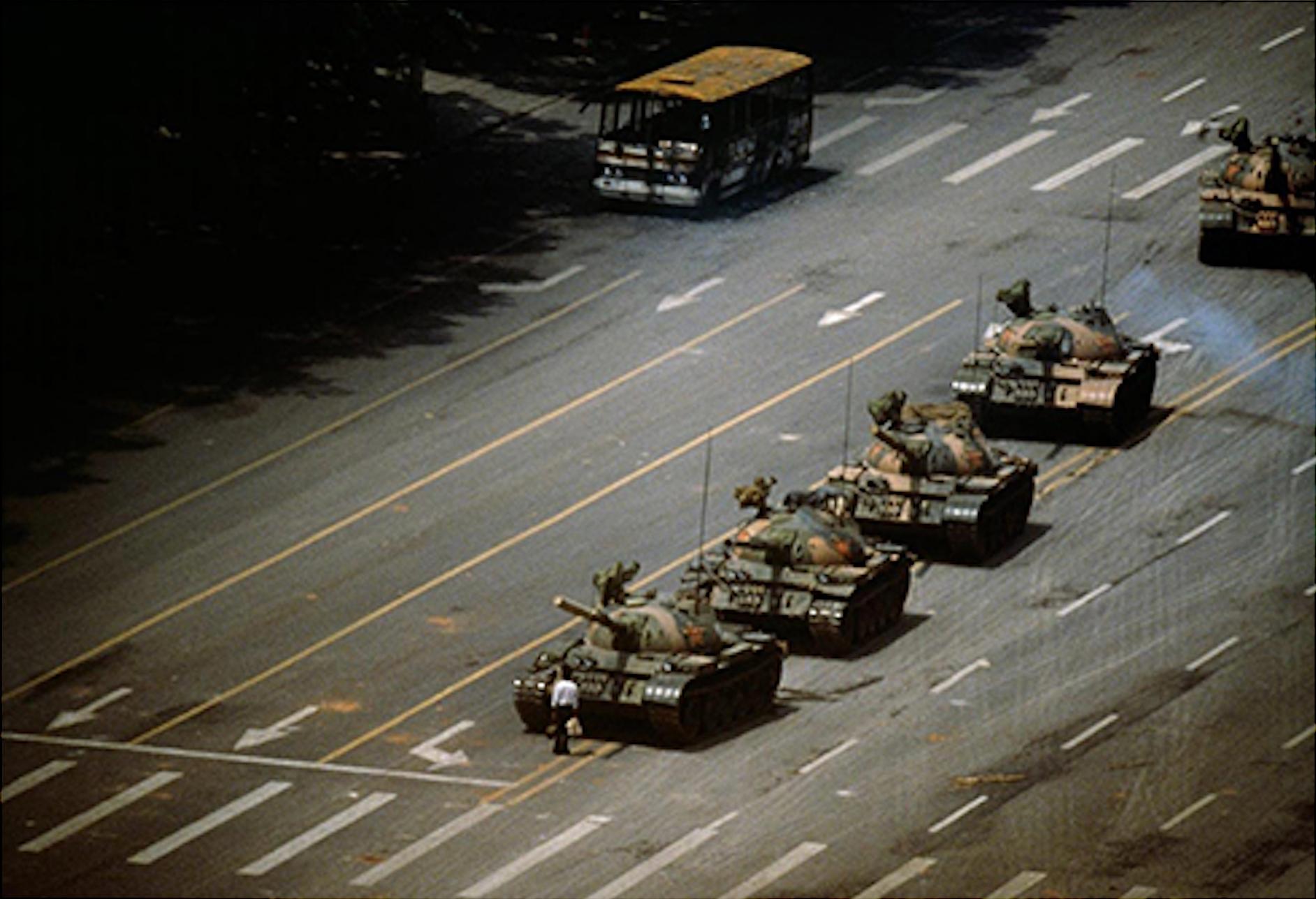 Stuart Franklin Color Photograph - Tiananmen Square 1989 (Framed) Magnum Photographer