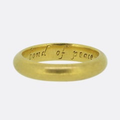 Stuart Gold Posy Ring 'Love Is The Bond Of Peace' Circa 1700