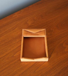 Stuart Kern " America " Porta bloc de notas de cuero circa 1980