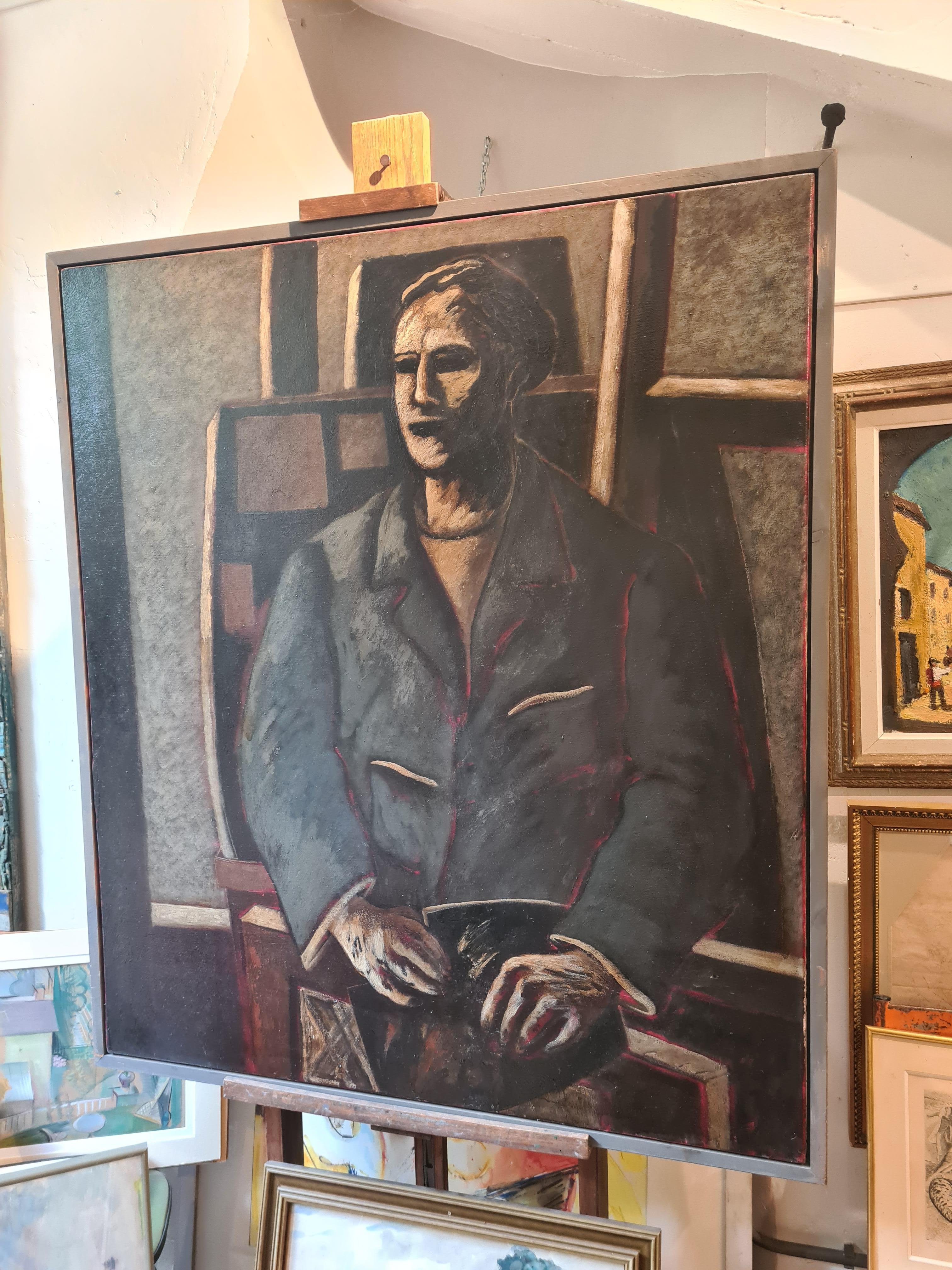 Großes expressionistisches Porträt, Nachfahre von Max Beckmann, Glasgower Schule (Expressionismus), Painting, von  Stuart Mackenzie