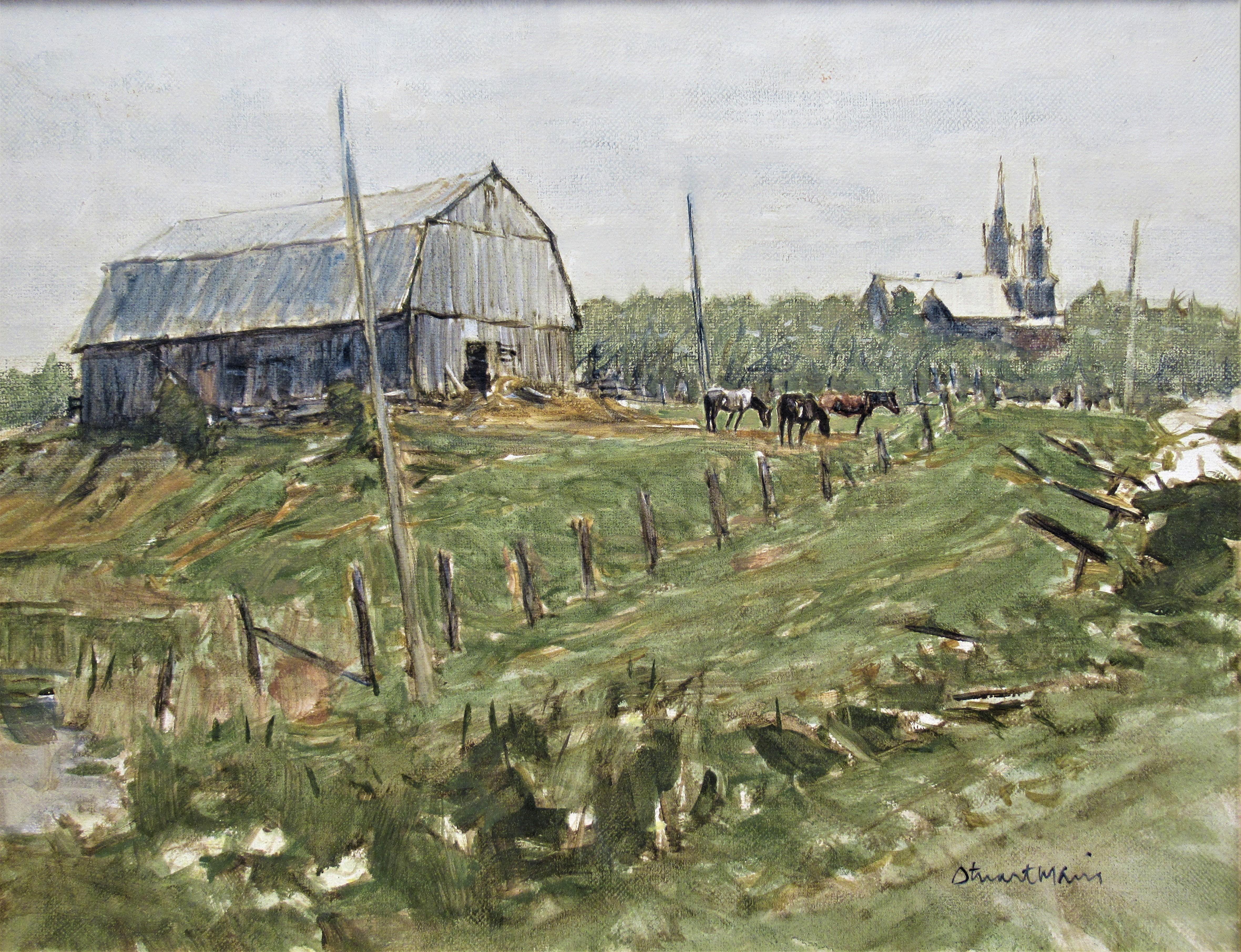Church Near St. Thecle - Painting by Stuart Main