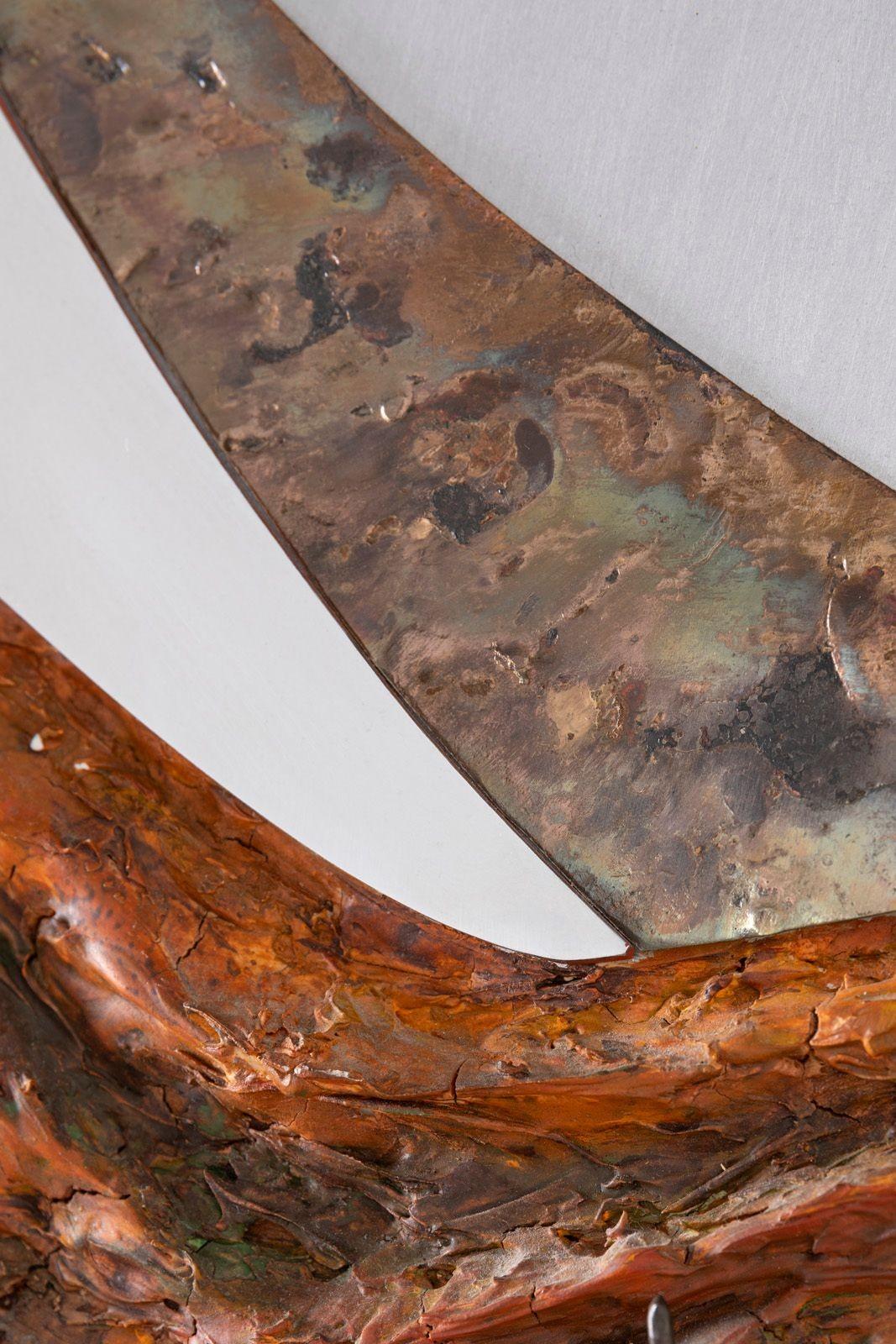 Stuart Mathews Abstrakt Mitte des Jahrhunderts Moderne Berglandschaft Wandskulptur im Angebot 4