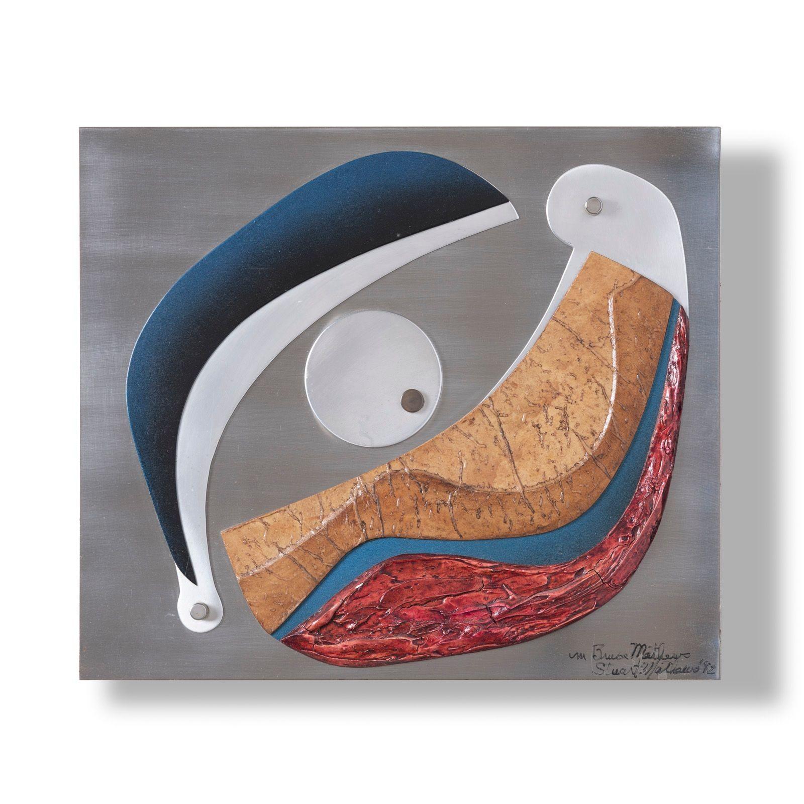 Stuart Mathews Abstract Mixed Media Wall Sculpture - Diptych For Sale 2