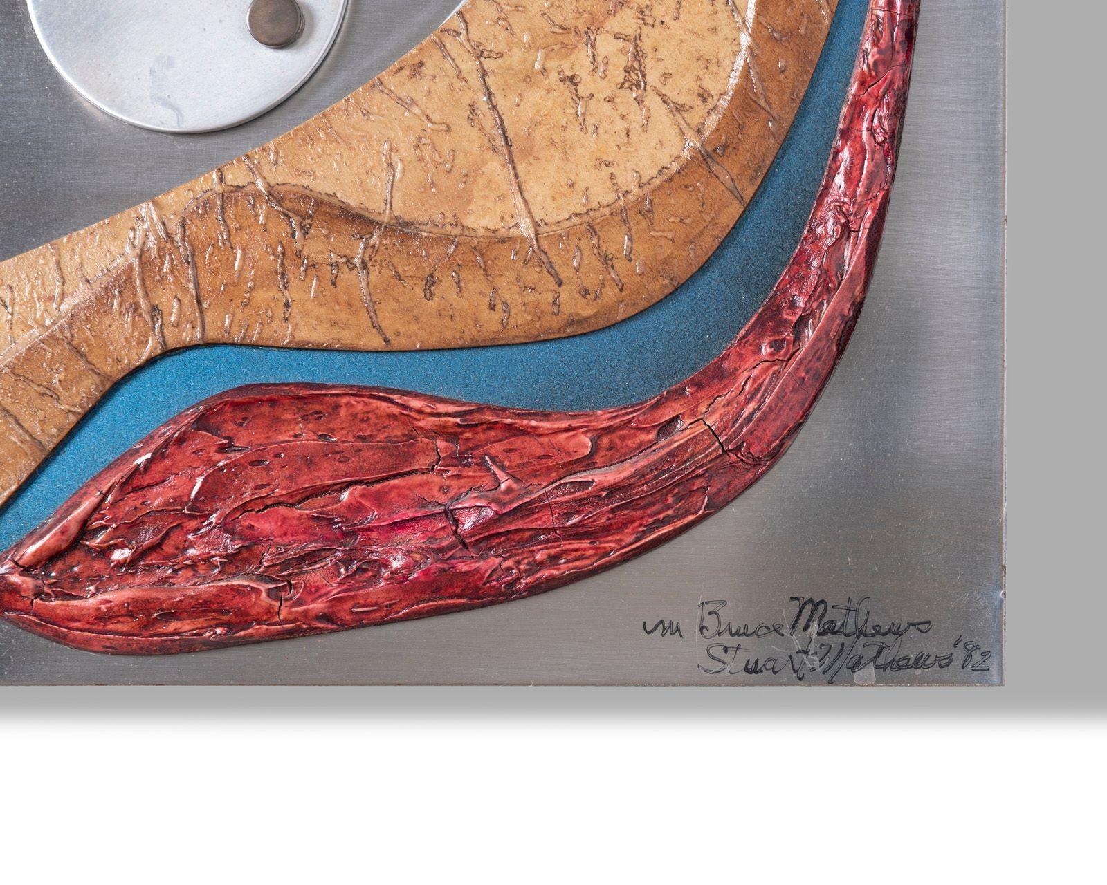 Stuart Mathews Abstract Mixed Media Wall Sculpture - Diptych For Sale 3