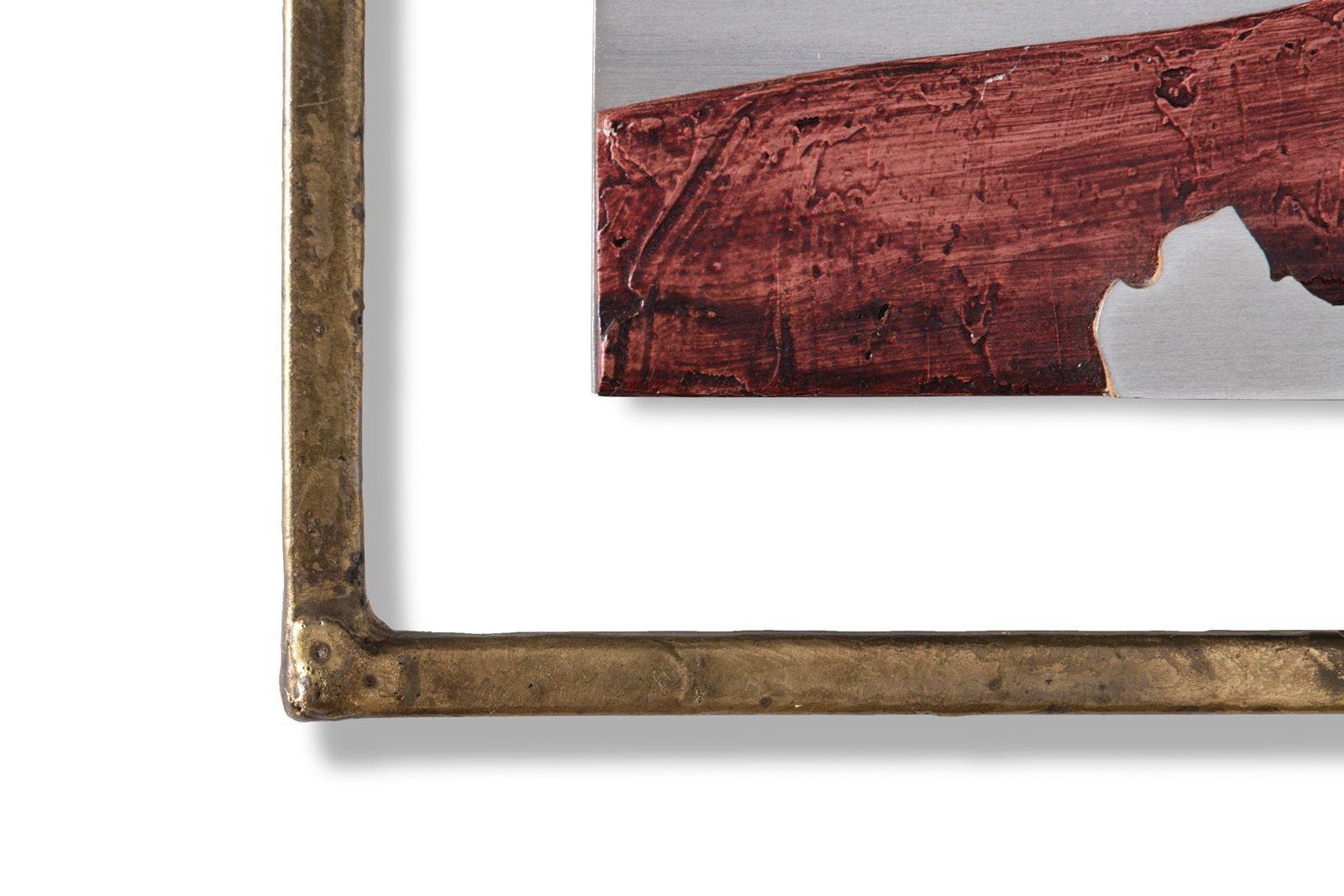 Brutalist Landscape Wall Sculpture by TX Artist Stuart Mathews 'Canyon and Mesa' For Sale 4