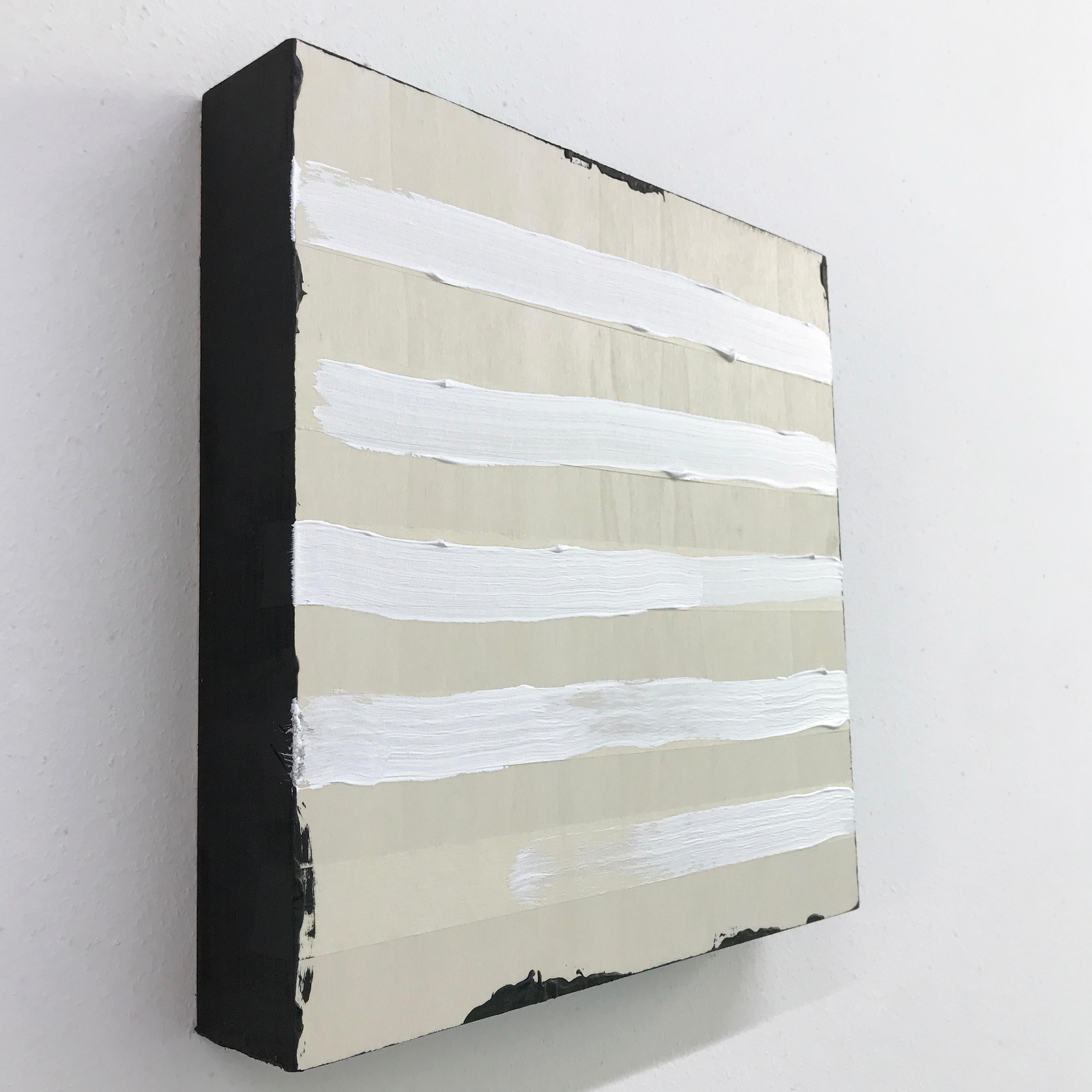 Circle Painting  - acrylic & mixed media on wood, 2019
12 x 12