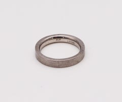 Stuart Moore Bauhaus Geometric Wedding Band Ring in Solid .950 Platinum