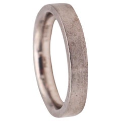 Stuart Moore Bauhaus Geometric Wedding Band Ring in Solid .950 Platinum