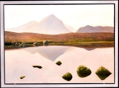 Early Morning, Isle of Skye - Large British Landscape Oil on Canvas Painting