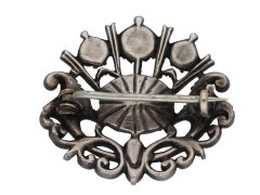 Stuart pink topaz and diamond brooch, circa 1700.