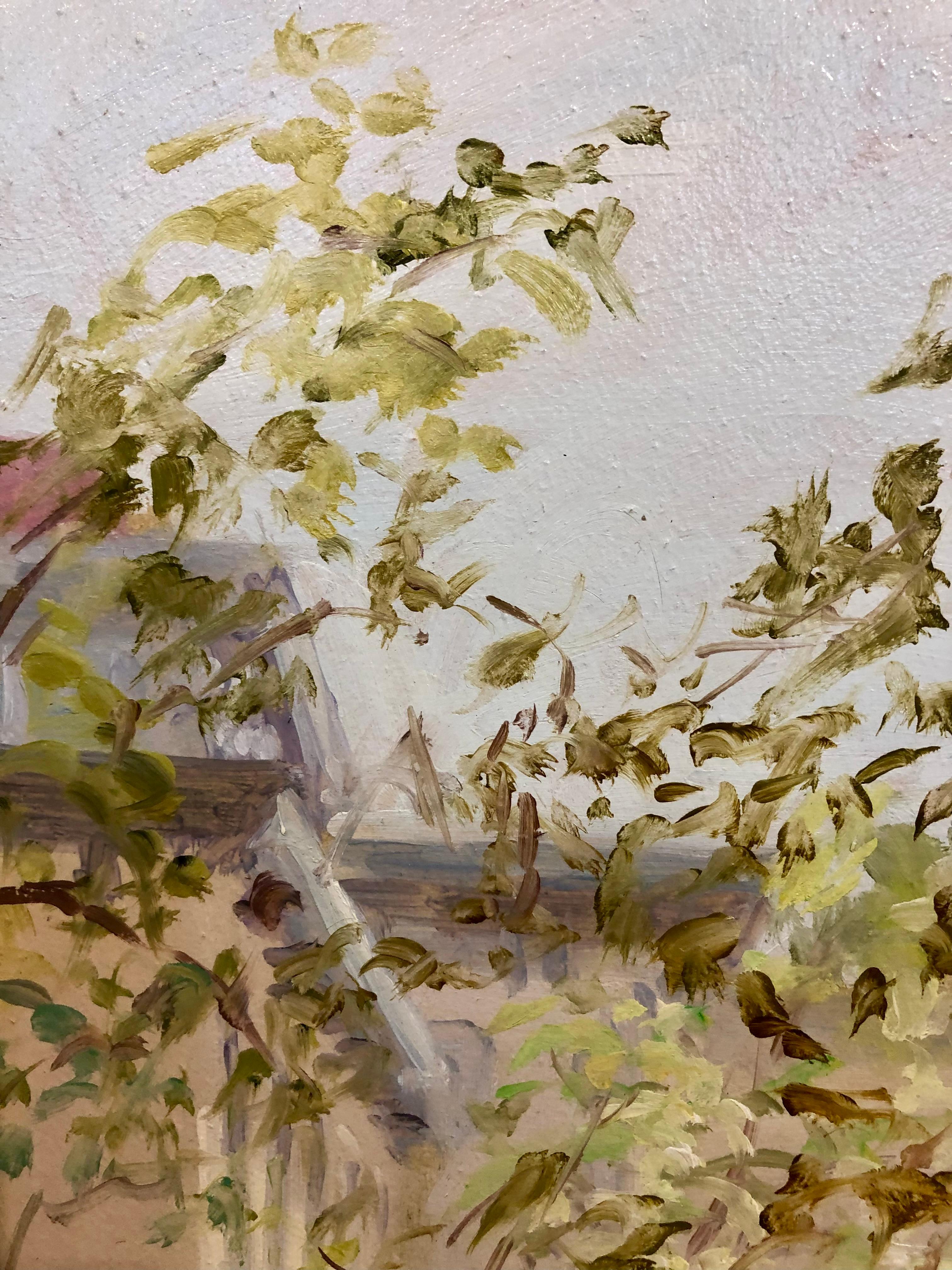 Sin título - Pintura impresionista de paisaje al aire libre en venta 1
