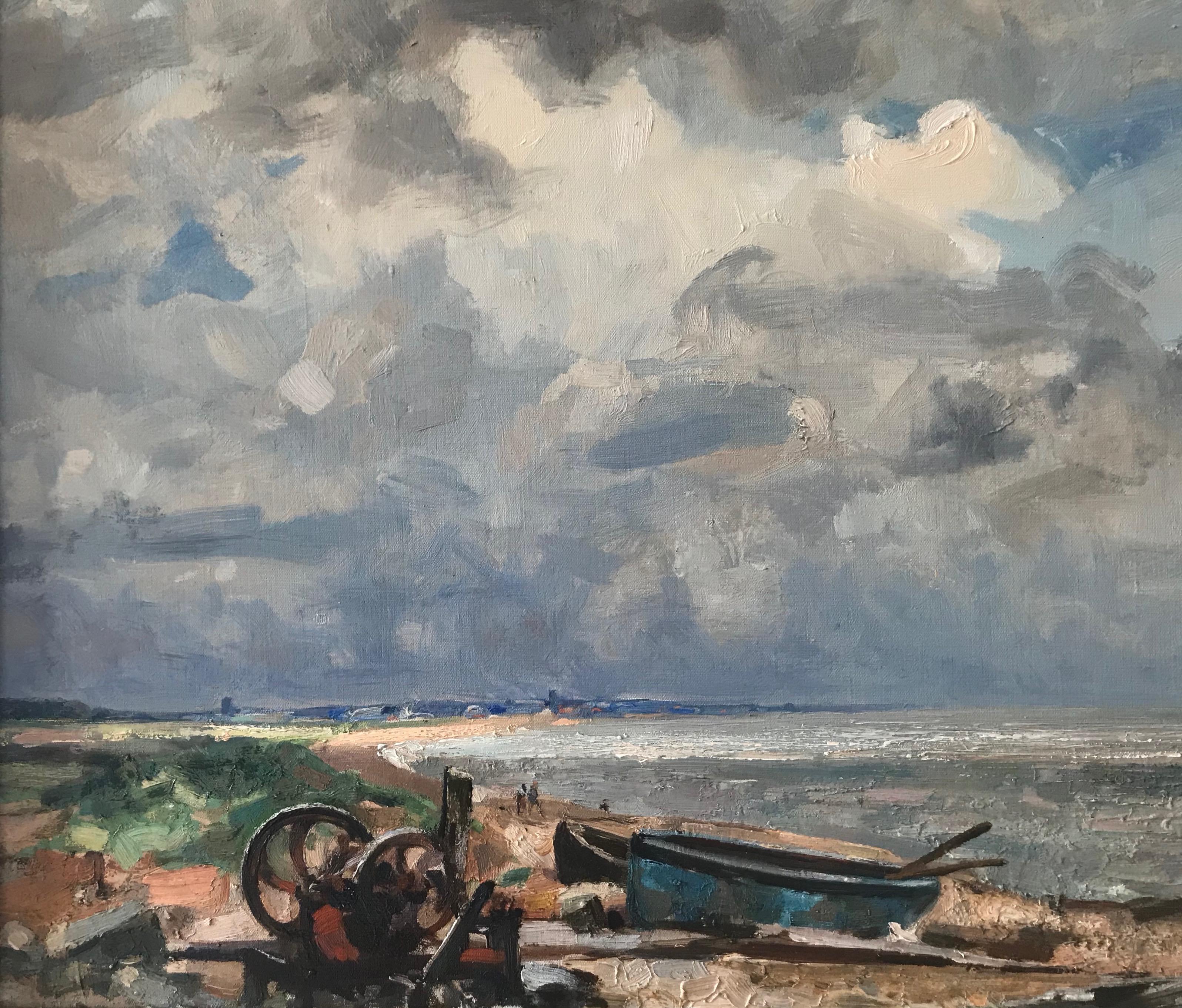 Stuart Scott Somerville, Impressionist beach scene, Dunwich 1